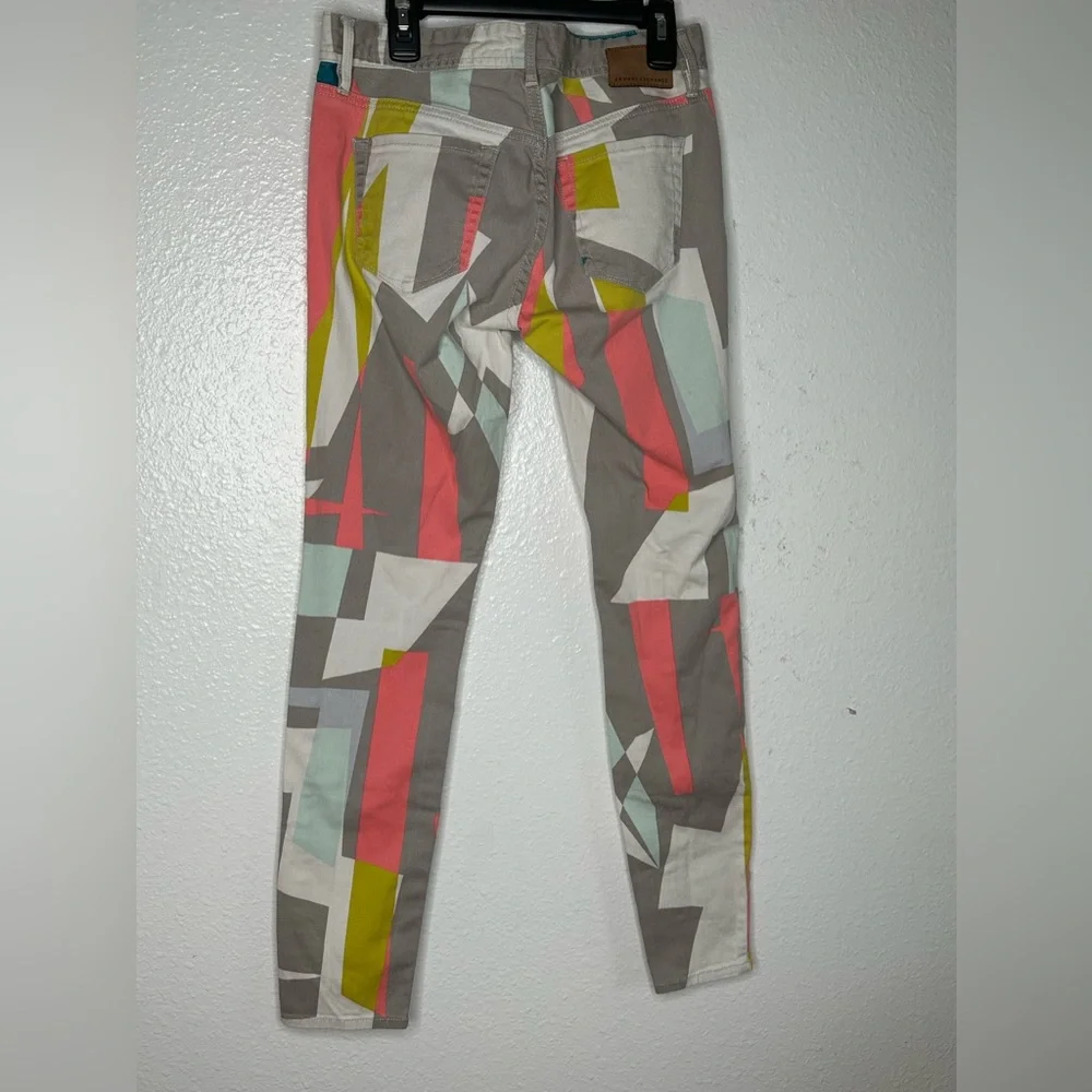 Armani Exchange Womens Pants Color block Size 4  Low Rise Straight Leg - Picture 5 of 7